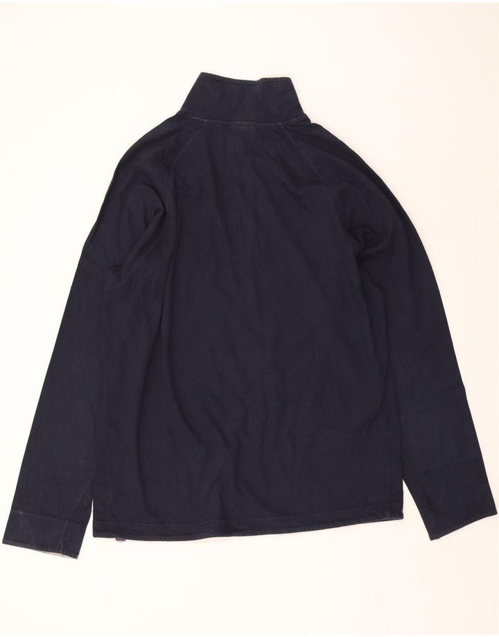 CHAMPION Mens Zip Neck Sweatshirt Jumper XL Navy Blue Cotton Vintage Champion and Second-Hand Champion from Messina Hembry 