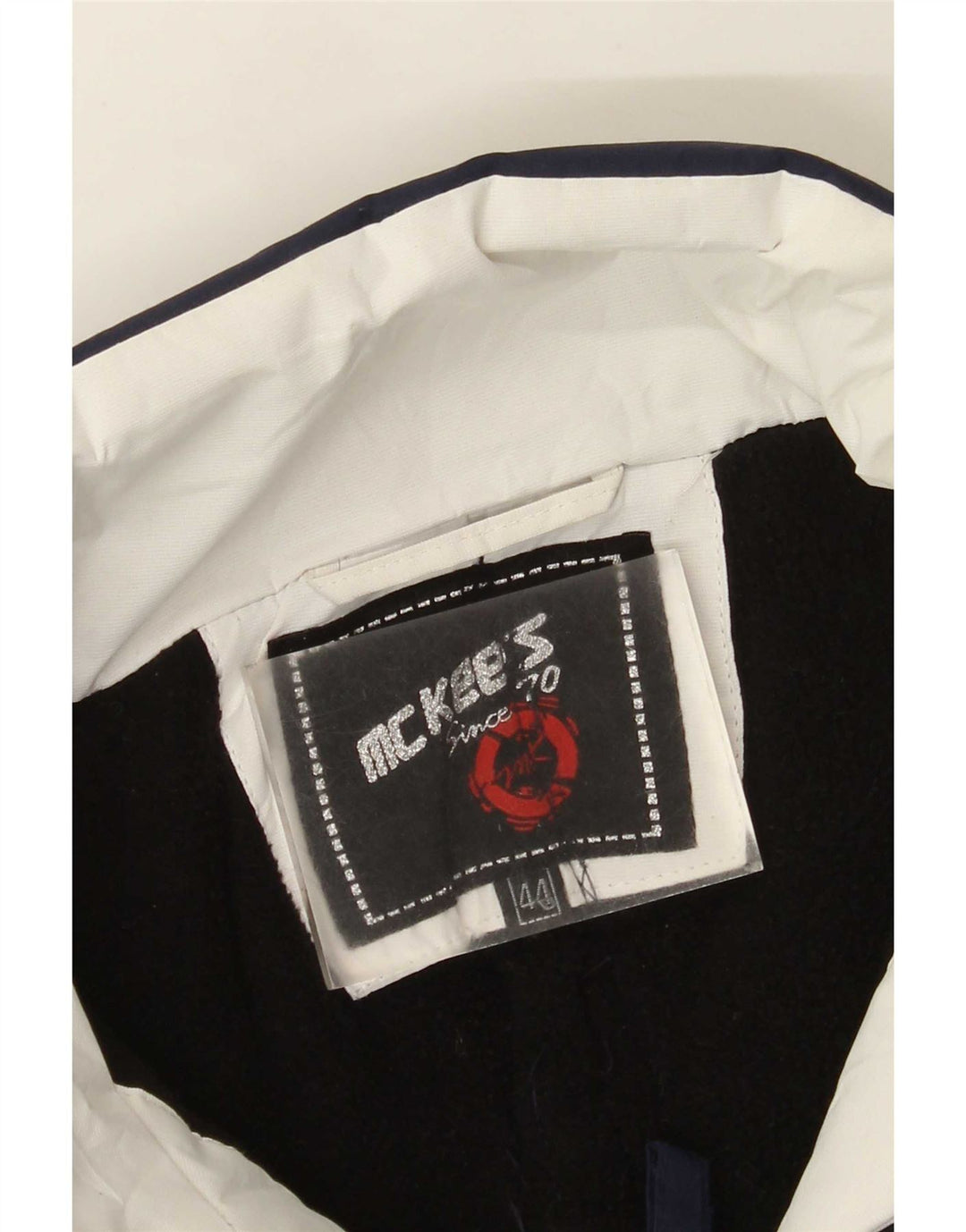 MC Kee's Womens Ski Jacket IT 44 Medium Navy Blue Colourblock