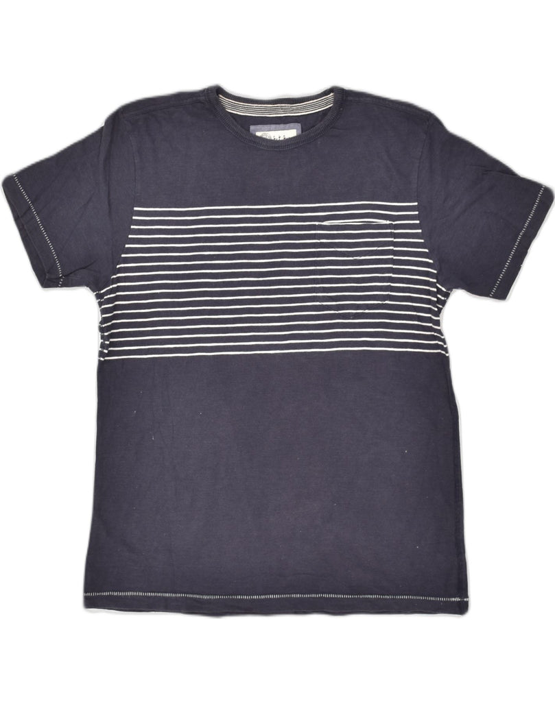 FAT FACE Mens T-Shirt Top Small Navy Blue Striped Cotton | Vintage Fat Face | Thrift | Second-Hand Fat Face | Used Clothing | Messina Hembry 