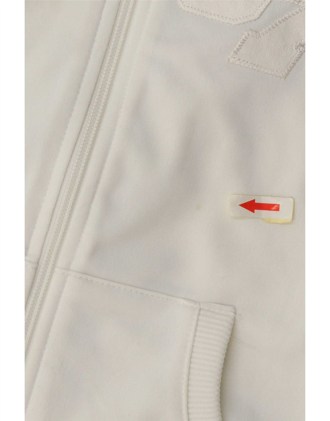 Nike Womens Graphic Tracksuit Top Jacket UK 8/10 Small White Colourblock