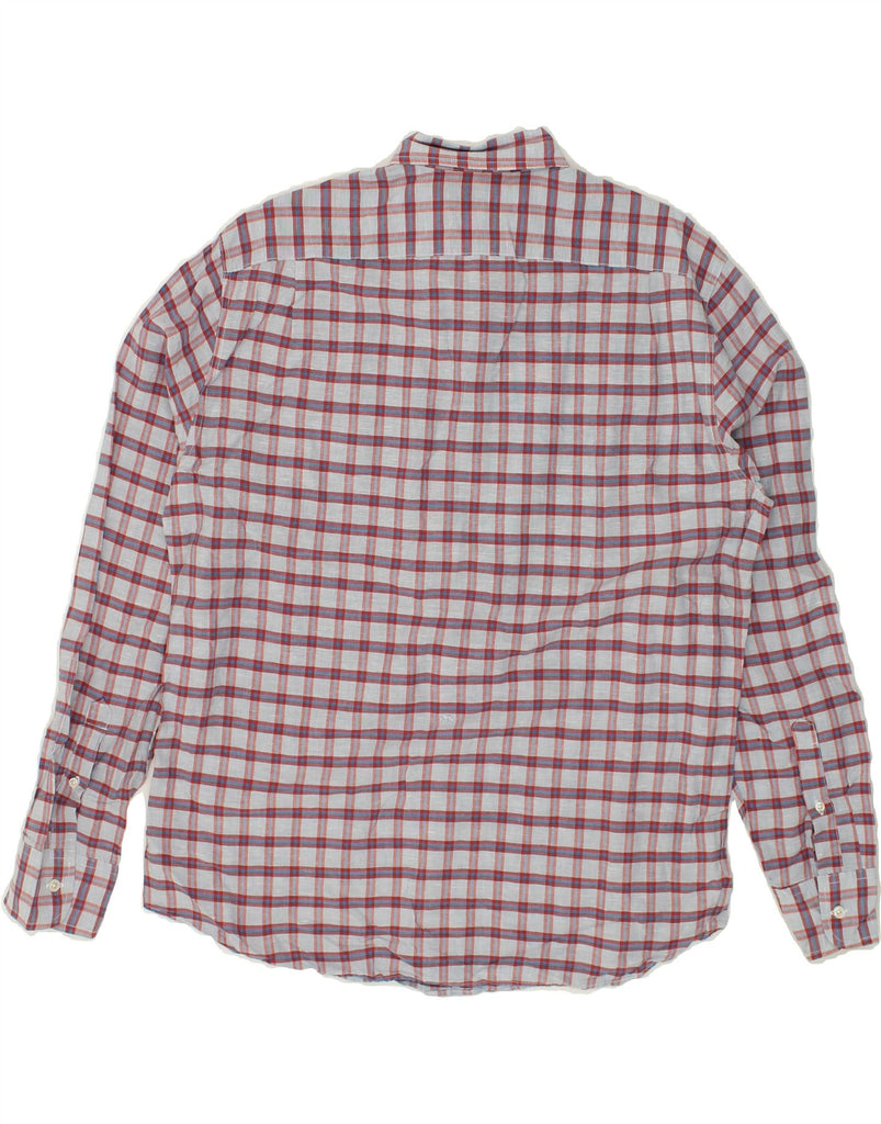 J. CREW Mens Slim Shirt XL Grey Check Linen | Vintage J. Crew | Thrift | Second-Hand J. Crew | Used Clothing | Messina Hembry 