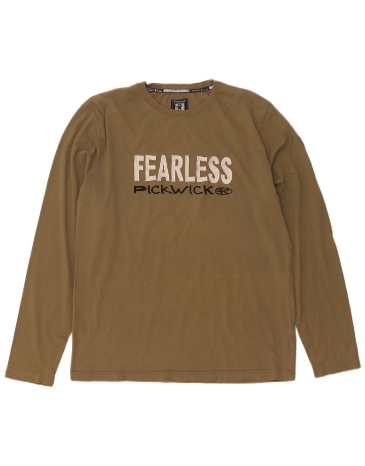 Pickwick Womens Top Long Sleeve UK 18 XL Khaki