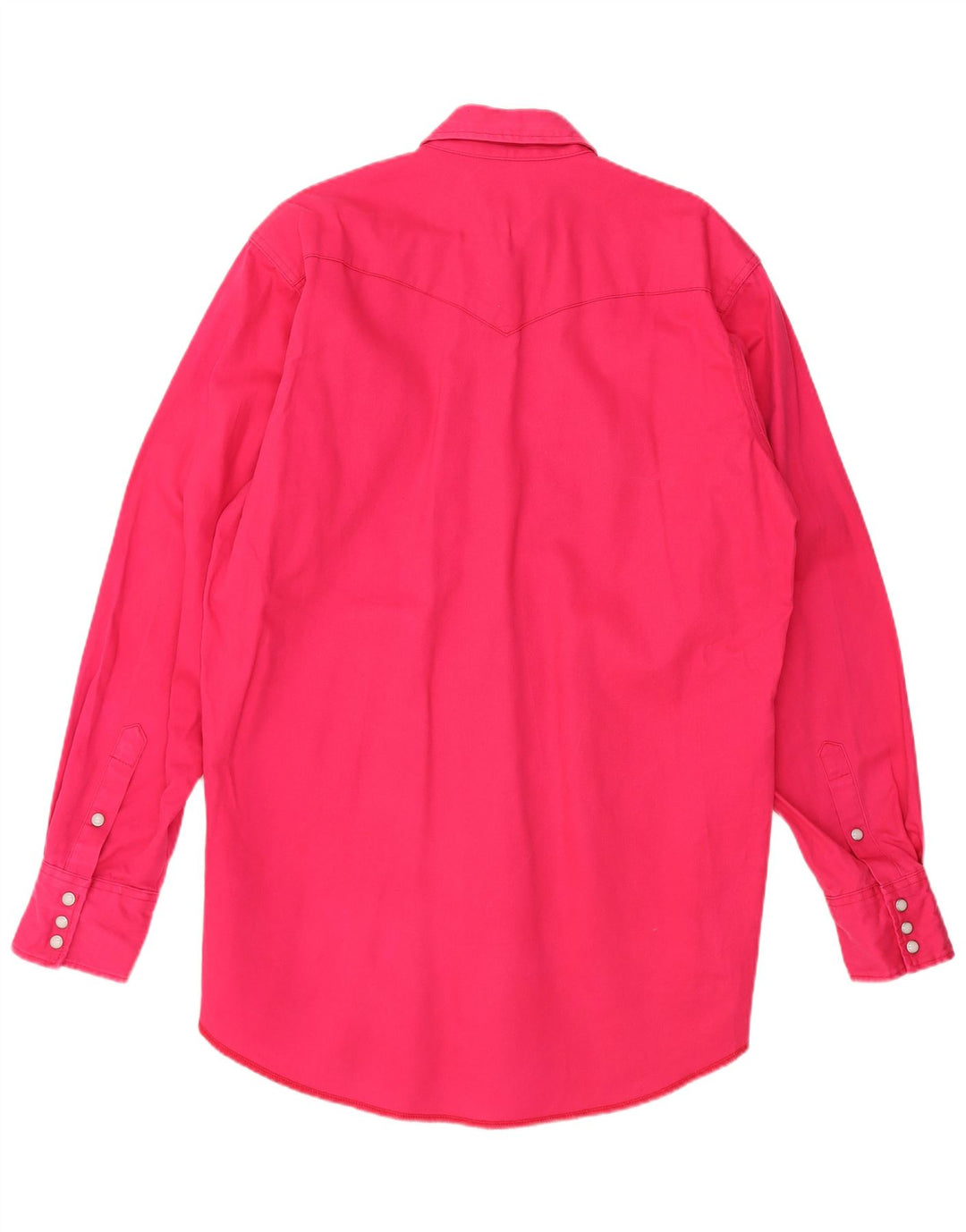 WRANGLER Mens Tall Shirt Large Pink Cotton