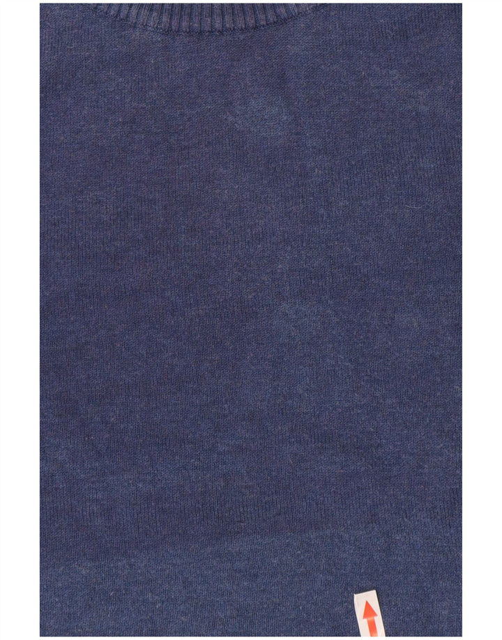 Penguin Mens Crew Neck Jumper Sweater Medium Blue Cotton