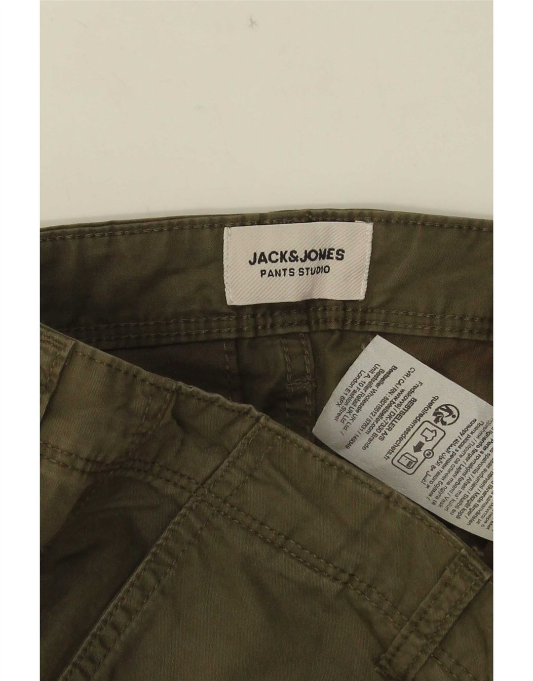 Jack & Jones Mens Cargo Shorts Medium W34 Khaki Cotton