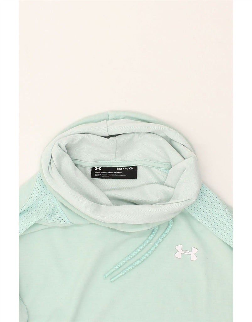 UNDER ARMOUR Womens Sweatshirt Jumper UK 10 Small Blue | Vintage Under Armour | Thrift | Second-Hand Under Armour | Used Clothing | Messina Hembry 