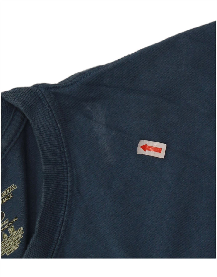Russell Athletic Mens T-Shirt Top Large Blue Cotton