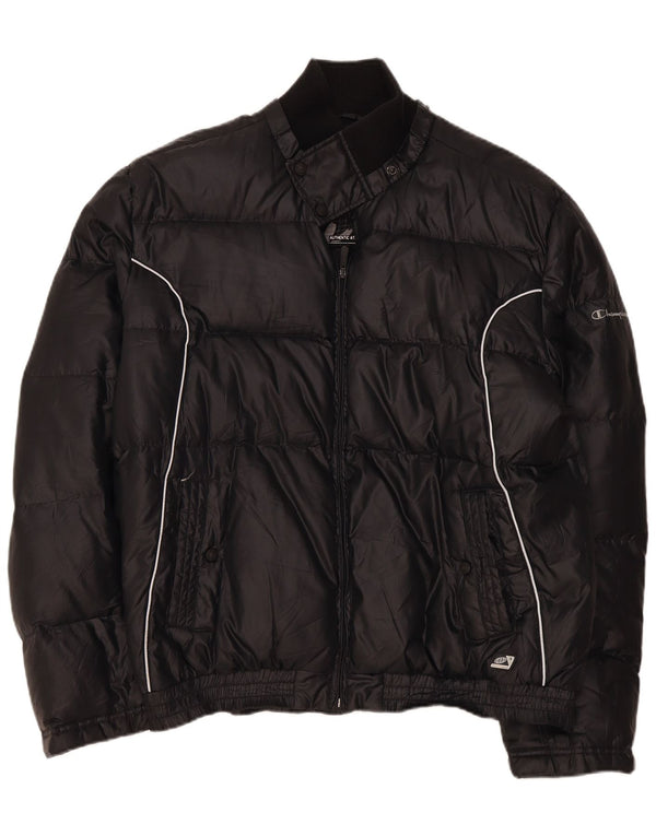 Champion Mens Padded Jacket UK 44 2XL Black Polyester