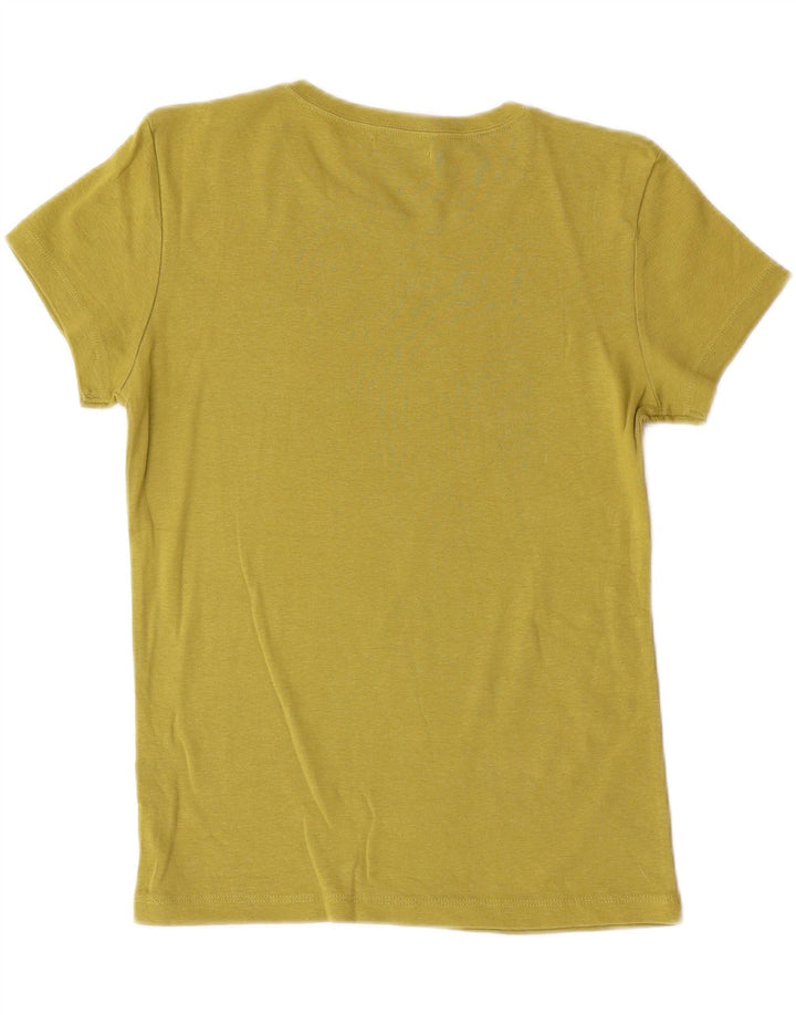 ZARA Womens Basic T-Shirt Top UK 12 Medium Green Vintage Zara and Second-Hand Zara from Messina Hembry 