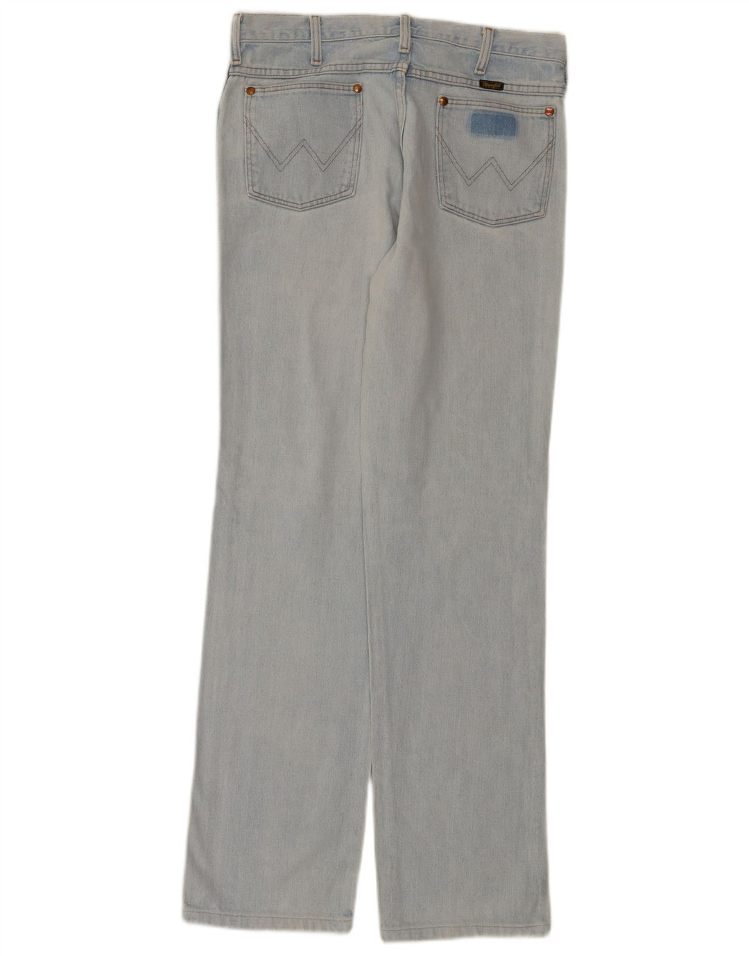 Wrangler Mens Straight Jeans W33 L34 Blue Cotton