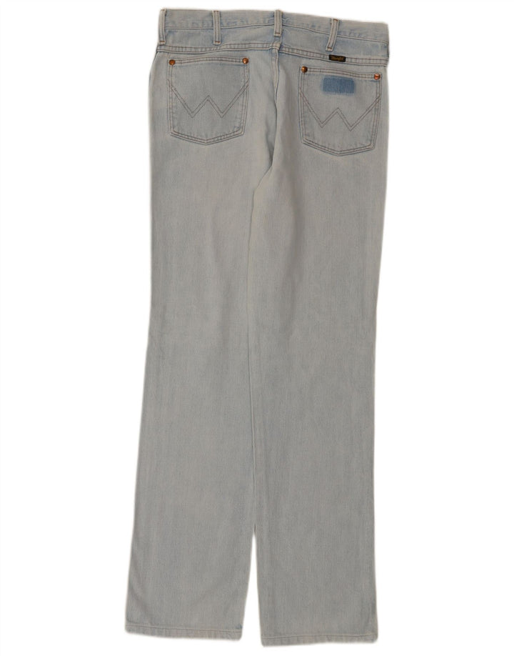 Wrangler Mens Straight Jeans W33 L34 Blue Cotton