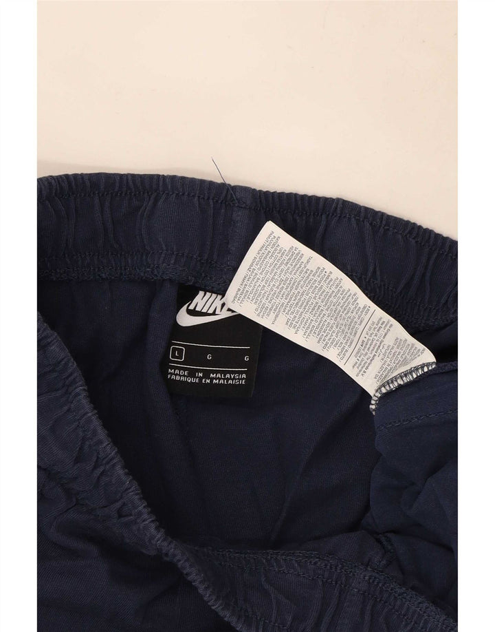 Nike Mens Sport Shorts Large  Navy Blue Cotton