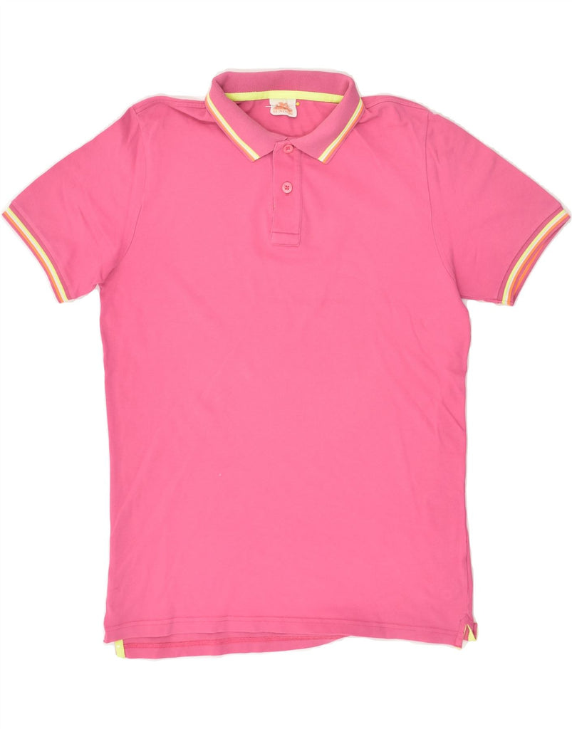 SUNDEK Mens Polo Shirt Small Pink Cotton | Vintage Sundek | Thrift | Second-Hand Sundek | Used Clothing | Messina Hembry 