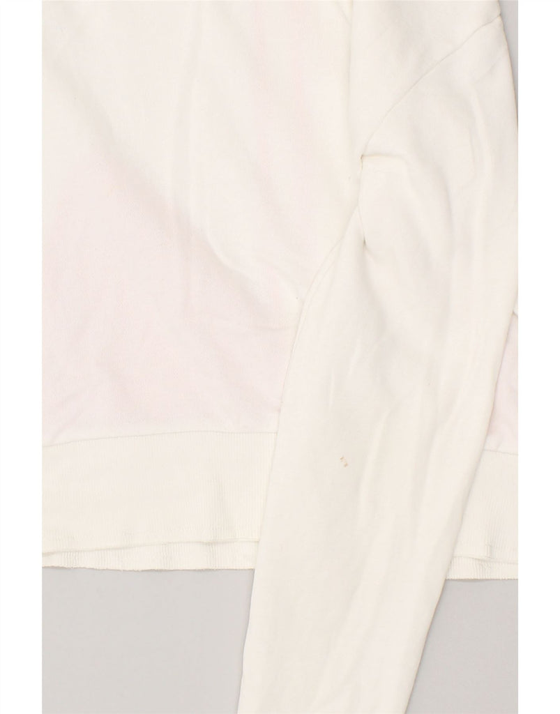 SERGIO TACCHINI Womens Graphic Tracksuit Top Jacket UK 18 XL White Cotton | Vintage Sergio Tacchini | Thrift | Second-Hand Sergio Tacchini | Used Clothing | Messina Hembry 