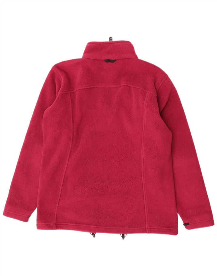 JACK WOLFSKIN Womens Fleece Jacket UK 16 Large Pink Polyester
