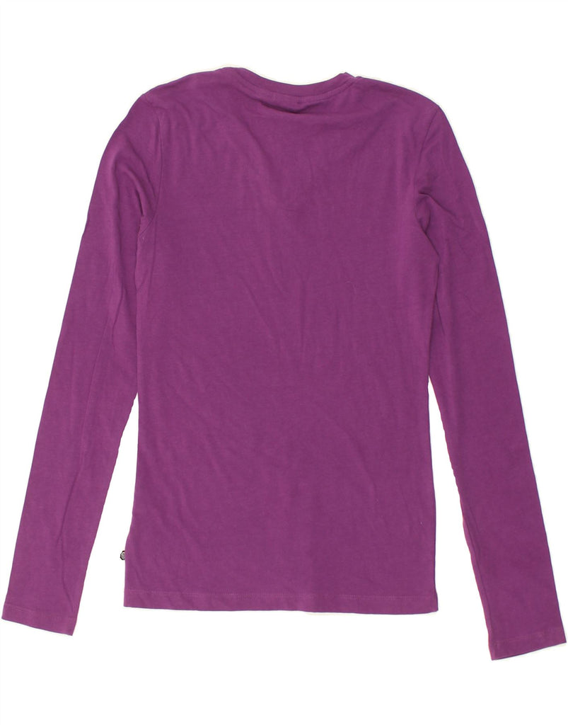 NORTH SAILS Womens Top Long Sleeve UK 10 Small Purple Cotton | Vintage North Sails | Thrift | Second-Hand North Sails | Used Clothing | Messina Hembry 