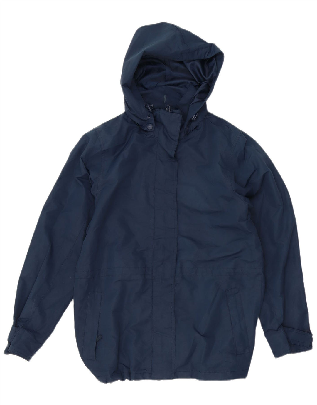 Mountain Warehouse Womens Hooded Rain Jacket UK 10 Small Navy Blue
