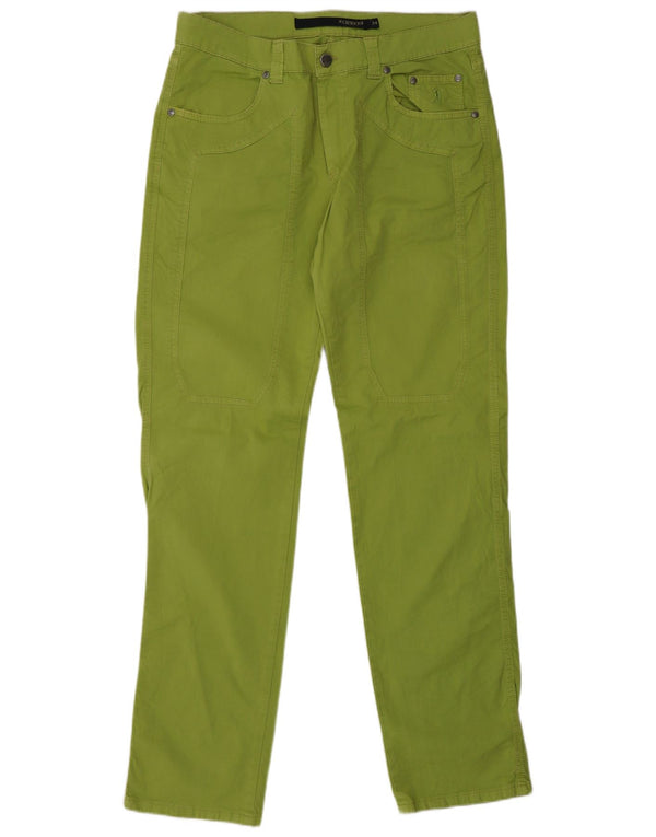 JECKERSON Mens Tapered Casual Trousers W34 L33 Green Cotton