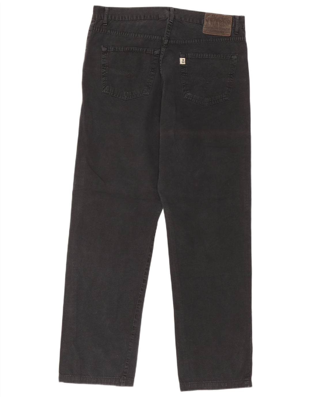 Uniform Mens Straight Jeans W36 L30 Black Cotton
