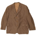 San Remo Mens 3 Button Slim Blazer Jacket IT 58 4XL Brown Viscose