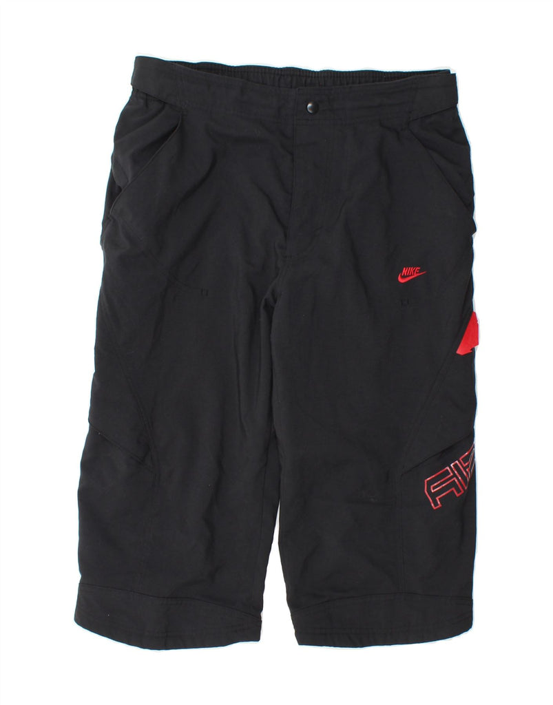 NIKE Mens Graphic Bermuda Sport Shorts Medium Black Polyester Vintage Nike and Second-Hand Nike from Messina Hembry 