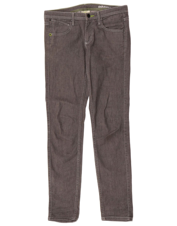 Adidas Womens Neo Label Slim Jeans W32 L32 Grey Cotton