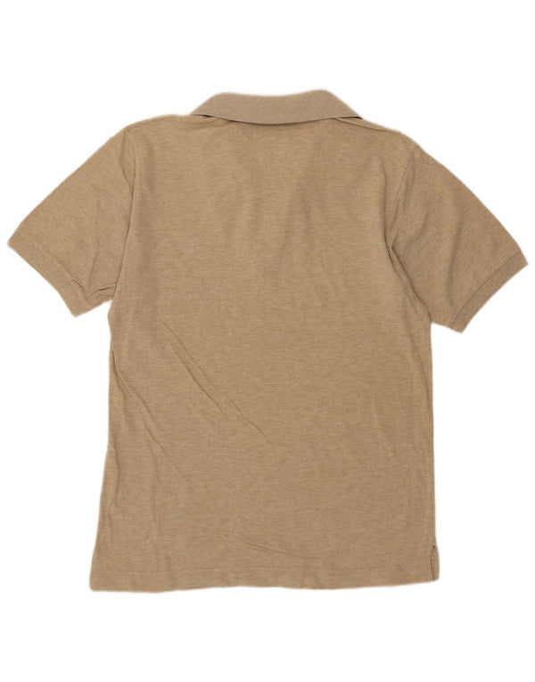 Sergio Tacchini Mens Polo Shirt Medium Beige Flecked Cotton