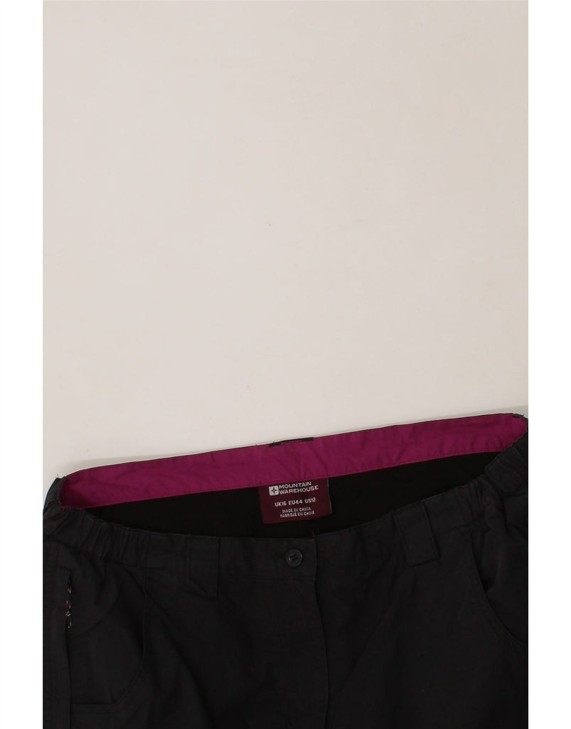 MOUNTAIN WAREHOUSE Womens Cargo Trousers UK 16 Large W36 L26 Black Vintage Mountain Warehouse and Second-Hand Mountain Warehouse from Messina Hembry 