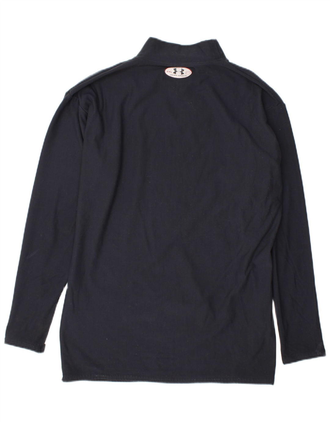 Under Armour Mens Top Long Sleeve Large Navy Blue Nylon