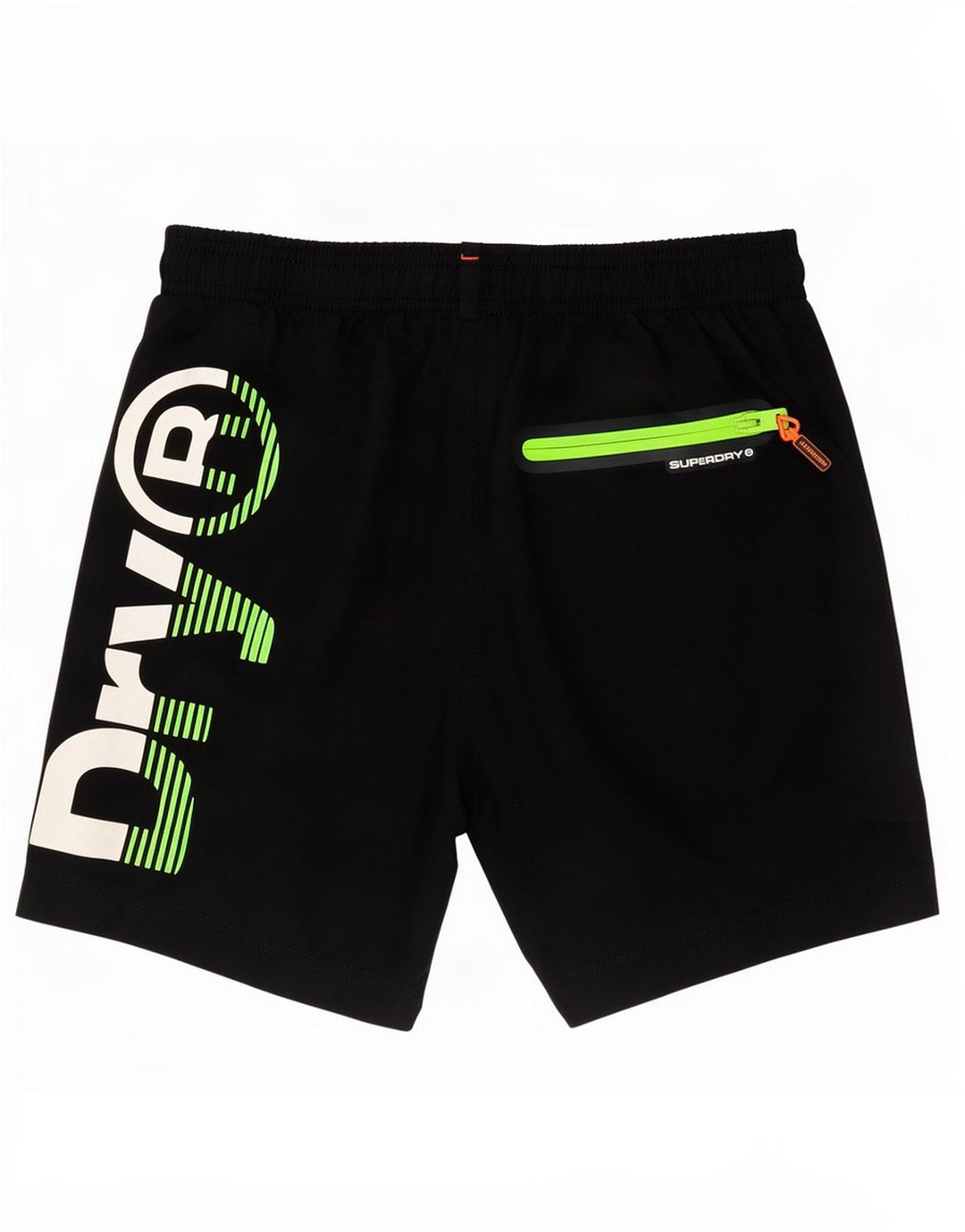 Superdry Mens Graphic Swimming Shorts Small Black Polyester