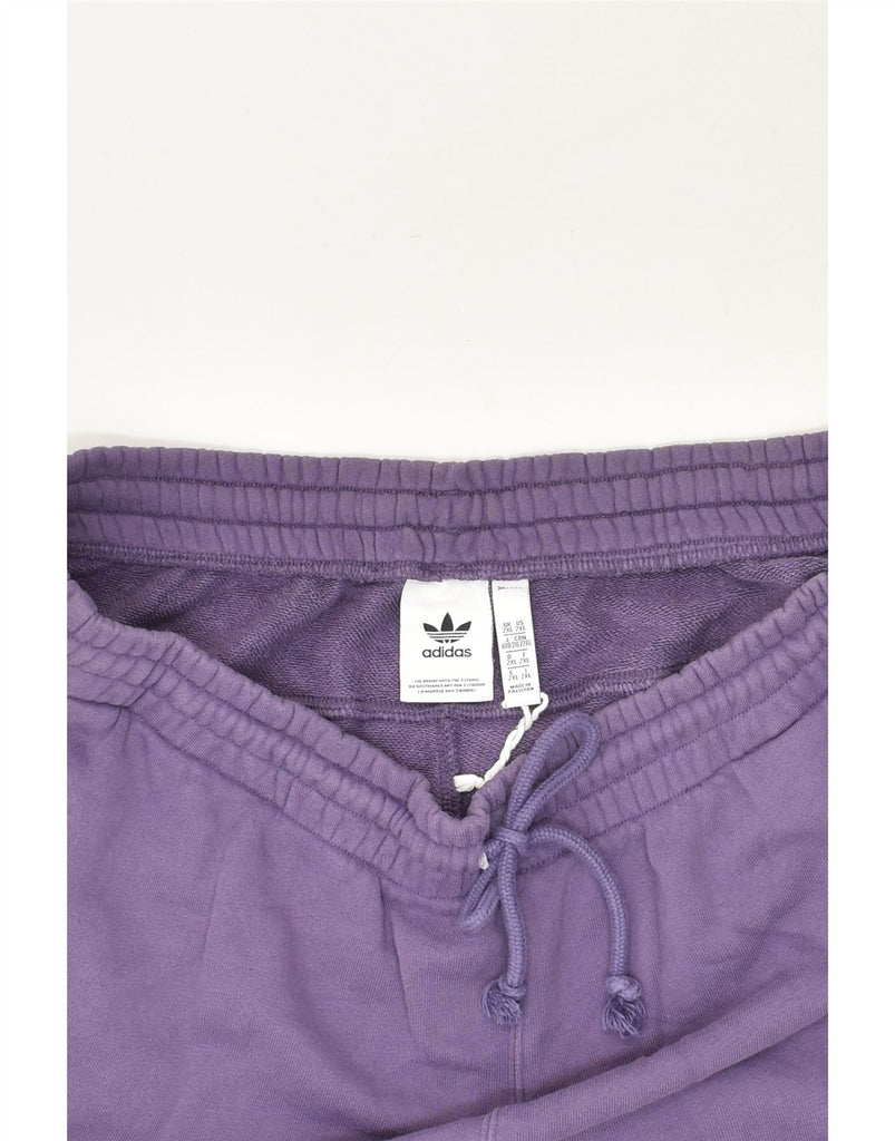 ADIDAS Mens Graphic Sport Shorts 2XL Purple | Vintage Adidas | Thrift | Second-Hand Adidas | Used Clothing | Messina Hembry 