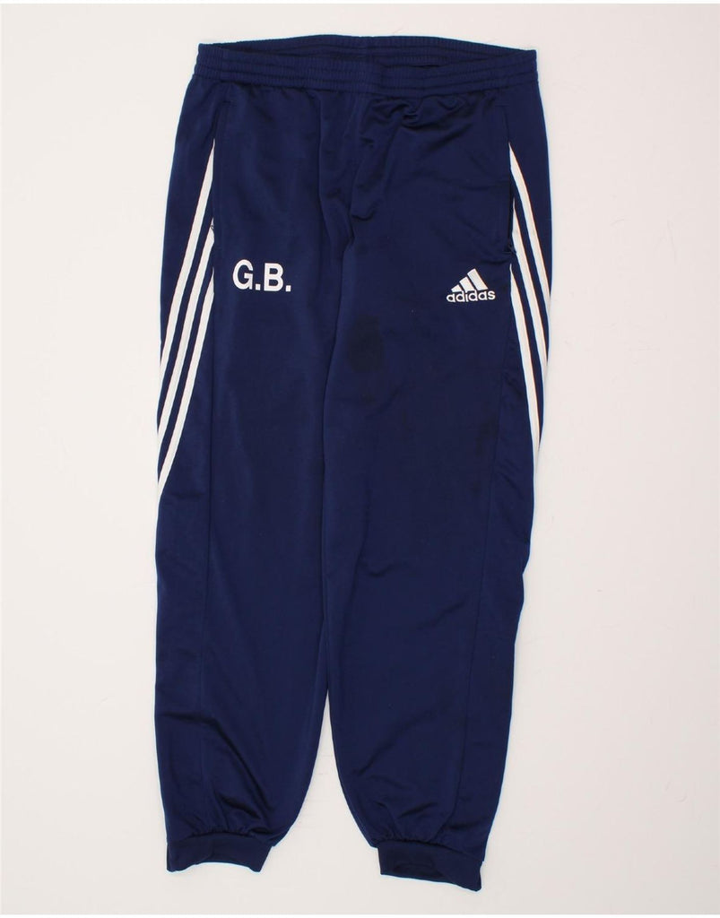 ADIDAS Mens Tracksuit Trousers Joggers Large Navy Blue Polyester | Vintage Adidas | Thrift | Second-Hand Adidas | Used Clothing | Messina Hembry 