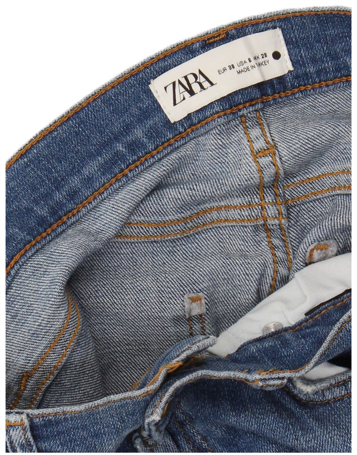 ZARA Womens Straight Jeans EU 38 Small W28 L27 Blue