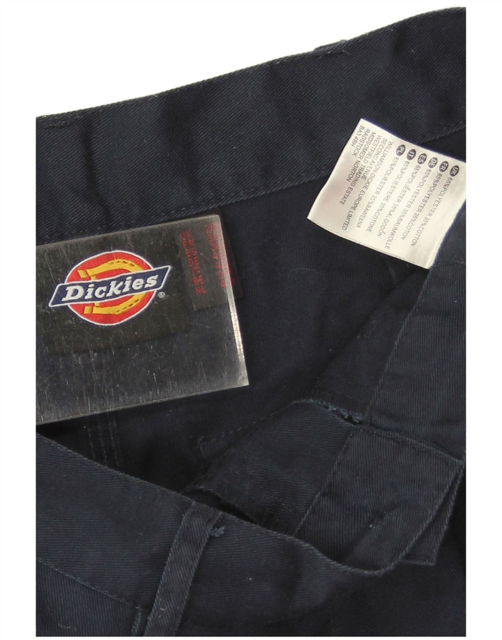 Dickies Mens Straight Cargo Trousers W28 L31 Navy Blue Polyester