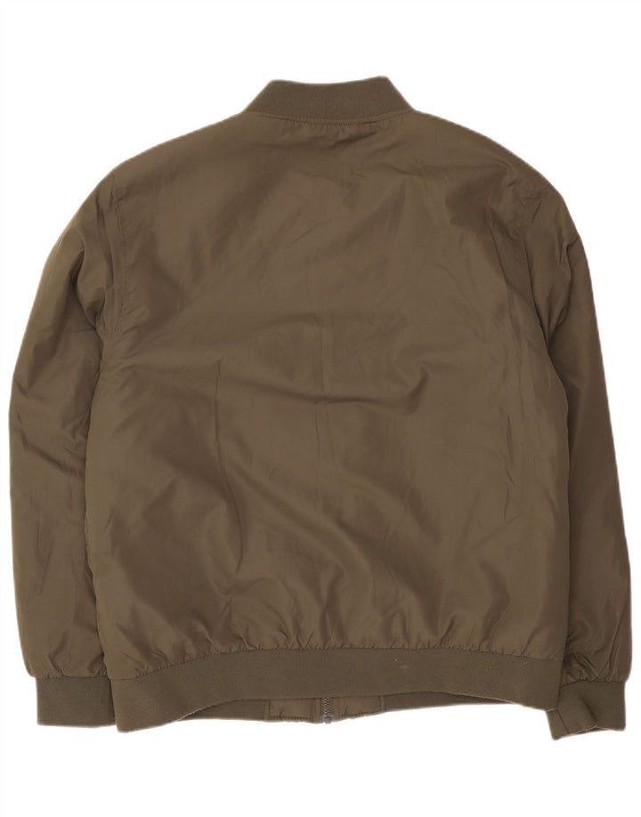 Avirex Mens Bomber Jacket UK 42 XL Khaki Polyester