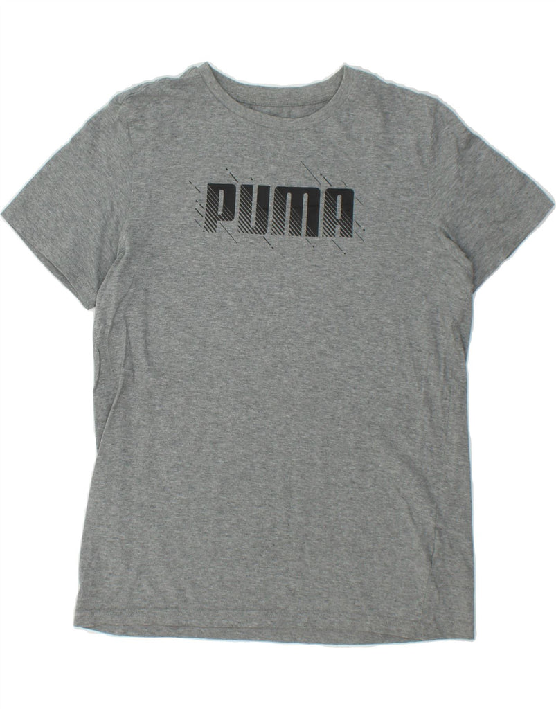 PUMA Boys Graphic T-Shirt Top 15-16 Years Grey | Vintage Puma | Thrift | Second-Hand Puma | Used Clothing | Messina Hembry 