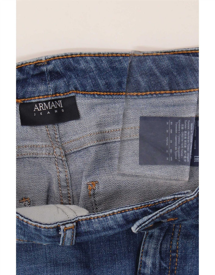 Armani Womens Skinny Jeans W30 L33 Blue Cotton