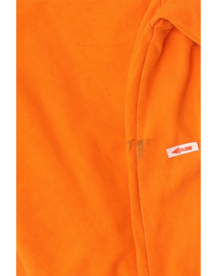 Kappa Boys Graphic Sweatshirt Jumper 13-14 Years Orange Cotton