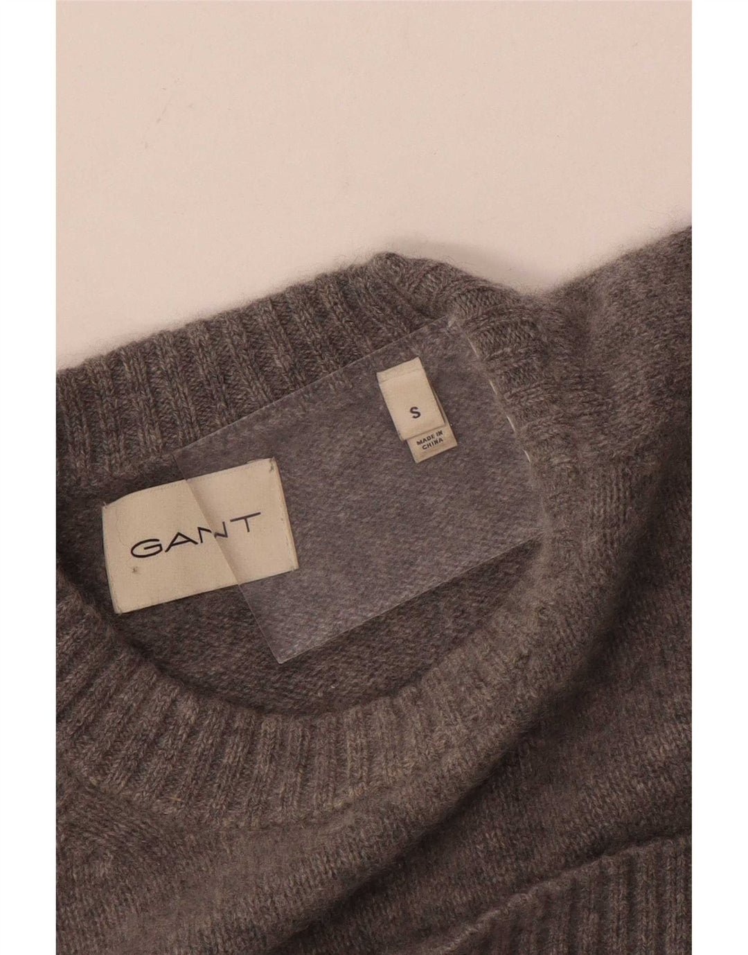 Gant Mens Crew Neck Jumper Sweater Small Grey