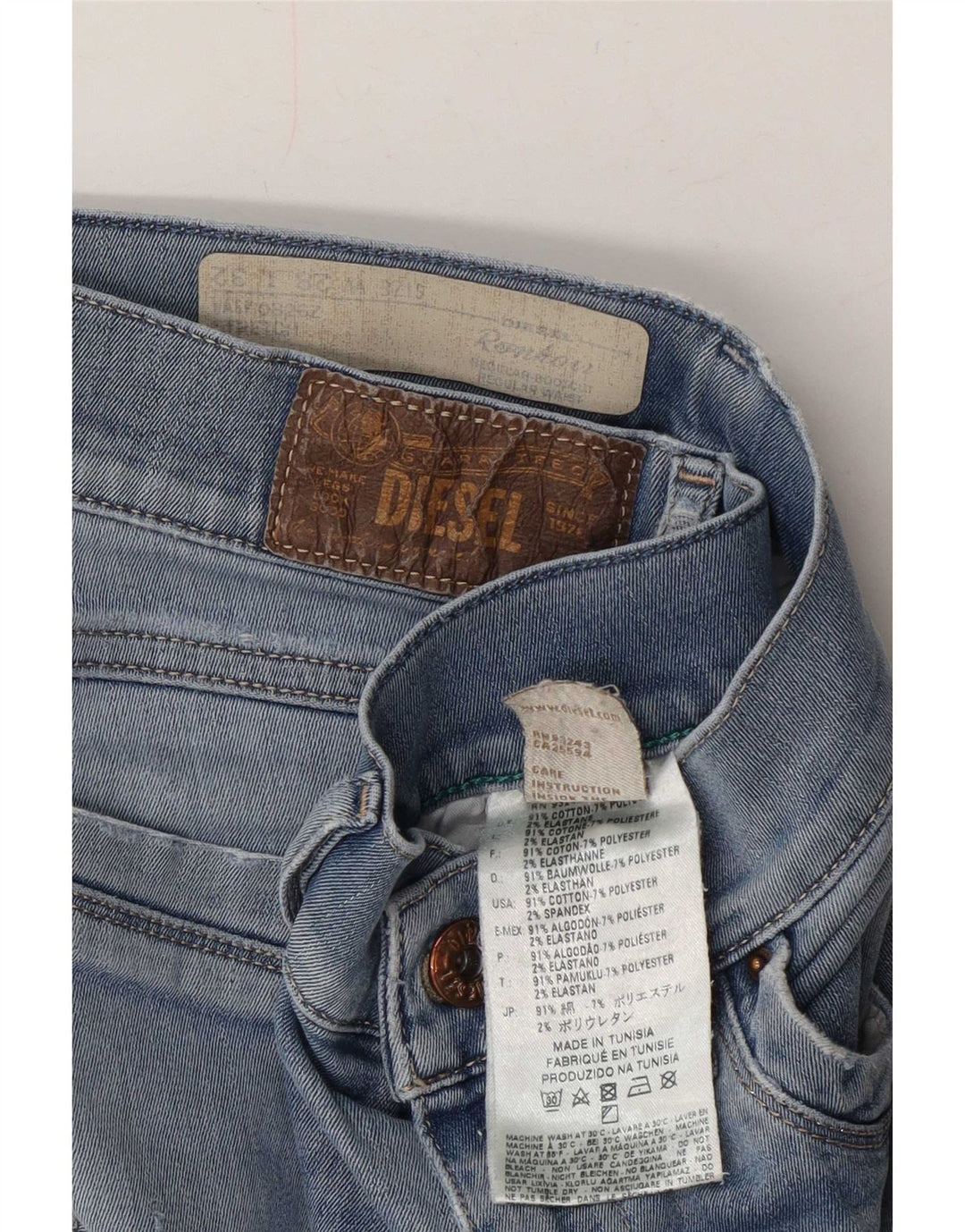 Diesel Womens Ronhoir Regular Bootcut Jeans W28 L32 Blue Cotton