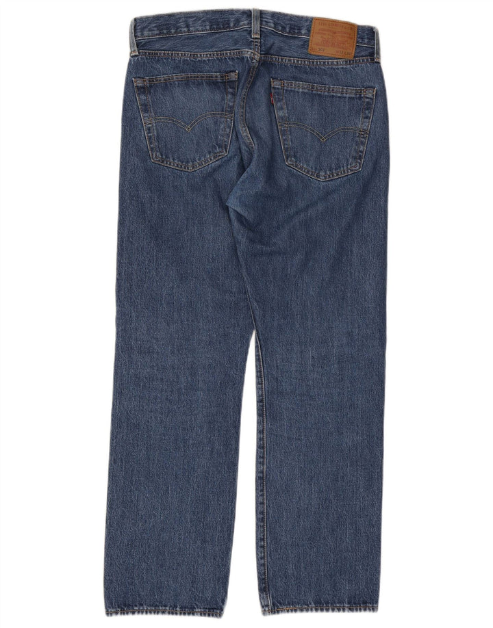Levi's Mens 501 Straight Jeans W33 L30 Blue Cotton