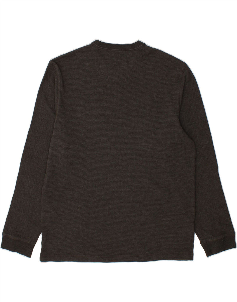 EDDIE BAUER Mens Top Long Sleeve XL Grey Cotton Vintage Eddie Bauer and Second-Hand Eddie Bauer from Messina Hembry 