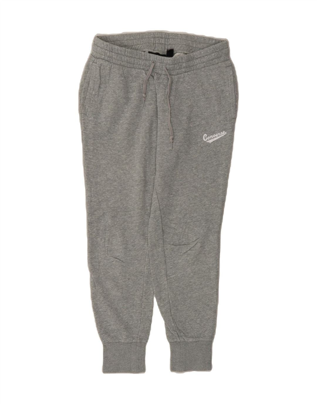 CONVERSE Womens Tracksuit Trousers Joggers UK 10 Small  Grey Cotton Vintage Converse and Second-Hand Converse from Messina Hembry 