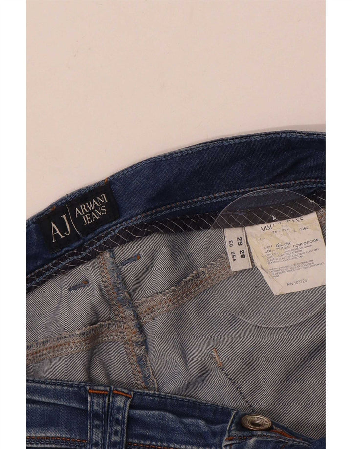 Armani Womens Slim Jeans W29 L29 Blue