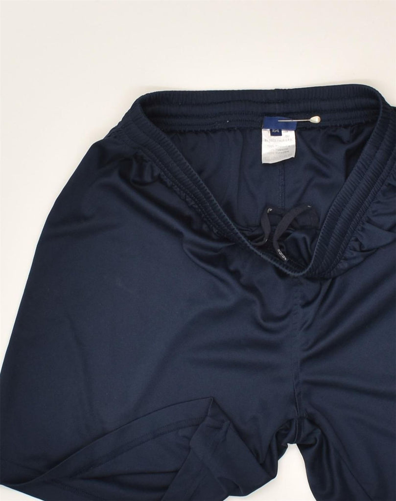 ASICS Boys Sport Shorts 14-15 Years Navy Blue Polyester | Vintage Asics | Thrift | Second-Hand Asics | Used Clothing | Messina Hembry 