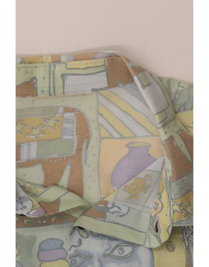 Vintage Mens Shirt Large Multicoloured Patchwork