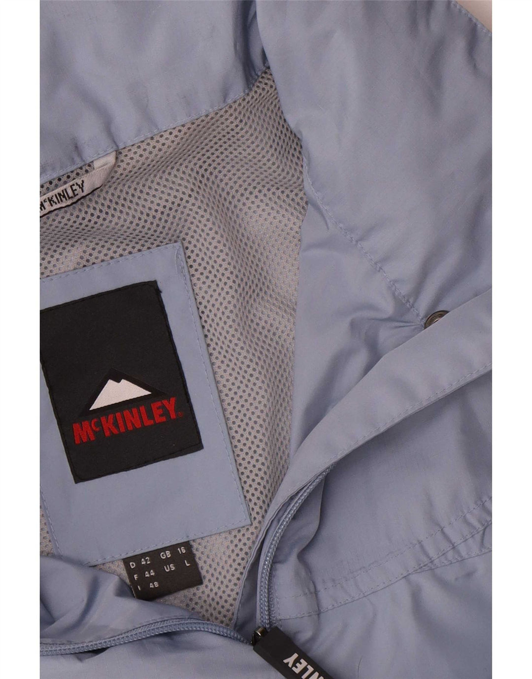 MC Kinley Womens Rain Jacket UK 16 Large Blue Polyester
