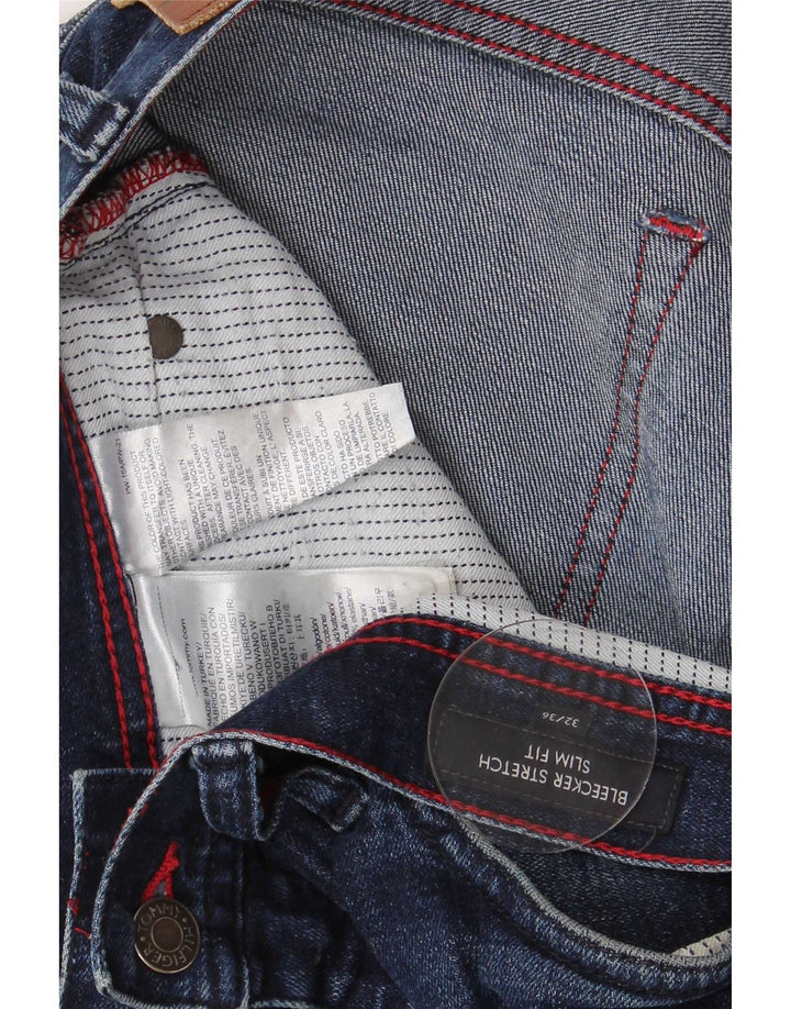Tommy Hilfiger Womens Bleecker Slim Jeans W13 L28 Blue Cotton