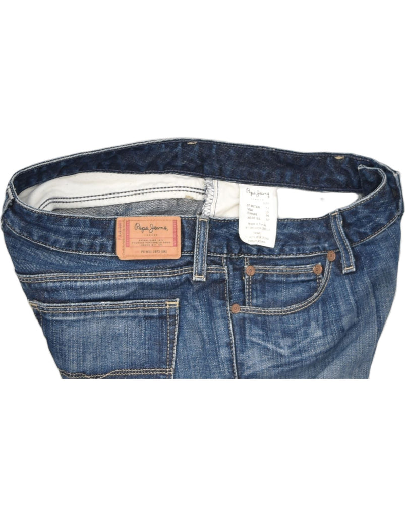 PEPE JEANS Womens Straight Jeans UK 12 Medium W32 L31 Blue Cotton | Vintage | Thrift | Second-Hand | Used Clothing | Messina Hembry 