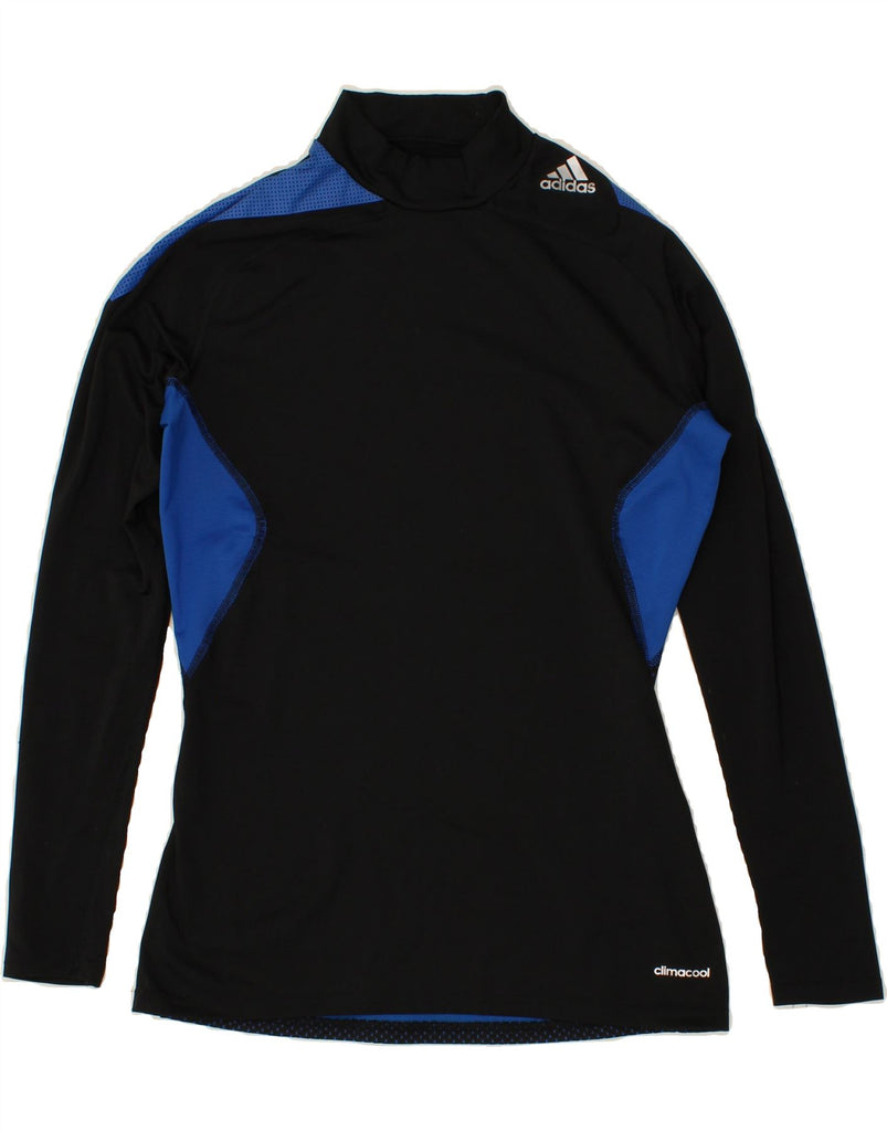 ADIDAS Womens Climacool Top Long Sleeve UK 14 Large Black Colourblock Vintage Adidas and Second-Hand Adidas from Messina Hembry 